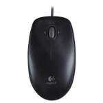 Logitech M100 Corded Optical Mouse, USB 2.0, Left/Right Hand Use, Black View Product Image