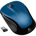 Logitech M325 Wireless Mouse, 2.4 GHz Frequency/30 ft Wireless Range, Left/Right Hand Use, Blue View Product Image