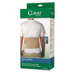 Curad Back Support, Elastic, 33" to 48" Waist Size, 33w x 48d x 10h, 6 Stays, Beige View Product Image