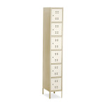 Safco Box Locker, 12w x 18d x 78h, Two-Tone Tan View Product Image