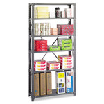 Safco Commercial Steel Shelving Unit, Six-Shelf, 36w x 12d x 75h, Dark Gray View Product Image