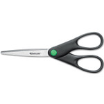 Westcott KleenEarth Scissors, Pointed Tip, 7" Long, 2.75" Cut Length, Black Straight Handle View Product Image