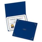 Oxford Certificate Holder, 11 1/4 x 8 3/4, Dark Blue, 5/Pack View Product Image