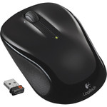 Logitech M325 Wireless Mouse, 2.4 GHz Frequency/30 ft Wireless Range, Left/Right Hand Use, Black View Product Image