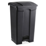 Safco Large Capacity Plastic Step-On Receptacle, 23 gal, Black View Product Image