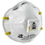 3M Particulate Respirator 8210V, N95, Cool Flow Valve, 10/Box View Product Image