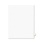 Avery Preprinted Legal Exhibit Side Tab Index Dividers, Avery Style, 26-Tab, Y, 11 x 8.5, White, 25/Pack, (1425) View Product Image