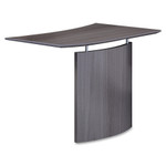 Safco Medina Laminate Bridge, Left-Hand, 48w x 24d x 29.5h, Gray Steel View Product Image