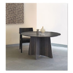 Safco Medina Laminate Series Round Conference Table Top, 48 dia., Gray Steel View Product Image
