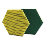 Scotch-Brite Dual Purpose Scour Pad, 5" x 5", Green/Yellow, 15/Carton View Product Image