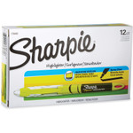 Sharpie Liquid Pen Style Highlighters, Chisel Tip, Fluorescent Yellow, Dozen View Product Image