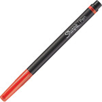 Sharpie Water-Resistant Ink Stick Plastic Point Pen, 0.5mm, Red Ink, Black/Gray/Red Barrel, Dozen View Product Image
