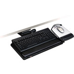 3M Easy Adjust Keyboard Tray, Highly Adjustable Platform, 23" Track, Black View Product Image