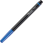 Sharpie Water-Resistant Ink Stick Plastic Point Pen, 0.88 mm, Blue Ink, Black/Gray/Blue Barrel, Dozen View Product Image