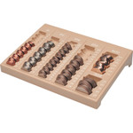 MMF Industries One-Piece Plastic Countex II Coin Tray w/6 Compartments, Sand View Product Image