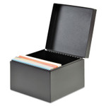 SteelMaster Index Card File, Holds 500 4 x 6 Cards, Black View Product Image