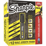 Sharpie Pro Permanent Marker, Broad Chisel Tip, Black, Dozen View Product Image