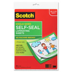 Scotch Self-Sealing Laminating Sheets, 6 mil, 9.06" x 11.63", Gloss Clear, 10/Pack View Product Image