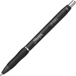 Sharpie S-Gel S-Gel Retractable Gel Pen, Fine 0.5 mm, Black Ink, Black Barrel, Dozen View Product Image