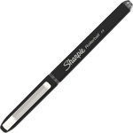 Sharpie Roller Roller Ball Stick Pen, Fine 0.5 mm, Black Ink/Barrel, Dozen View Product Image