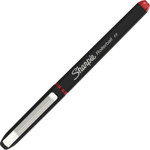 Sharpie Roller Roller Ball Stick Pen, Fine 0.5 mm, Red Ink/Barrel, Dozen View Product Image