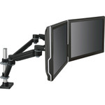 3M Easy-Adjust Dual Monitor Arm, 4.5w x 25.5d x 27h, Black/Gray View Product Image