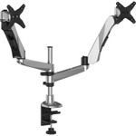 3M Dual Monitor Arm Mount, 5w x 21.5d x 27h, Silver View Product Image