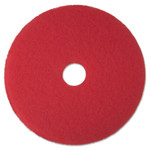 3M Low-Speed Buffer Floor Pads 5100, 13" Diameter, Red, 5/Carton View Product Image