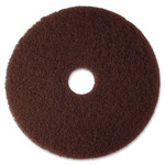 3M Low-Speed High Productivity Floor Pad 7100, 20" Diameter, Brown, 5/Carton View Product Image