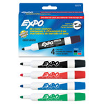 EXPO Low-Odor Dry-Erase Marker, Medium Bullet Tip, Assorted Colors, 4/Set View Product Image