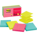 Post-it Pop-up Notes Original Pop-up Refill, 3 x 3, Assorted Cape Town Colors, 100-Sheet, 12/Pack View Product Image