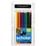 Prismacolor Scholar Colored Pencil Set, 3 mm, 2B (#2), Assorted Lead/Barrel Colors, Dozen View Product Image