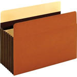 Pendaflex Heavy-Duty File Pockets, 7" Expansion, Legal Size, Redrope, 5/Box View Product Image