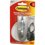 Command Decorative Hooks, Traditional, Large, 1 Hook and 2 Strips/Pack View Product Image