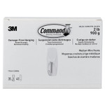 Command General Purpose Hooks, Metal, White, 2 lb Cap, 35 Hooks and 40 Strips/Pack View Product Image