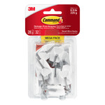 Command General Purpose Hooks, Small, 0.5 lb Cap, White, 28 Hooks and 32 Strips/Pack View Product Image
