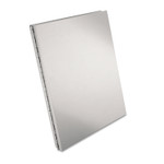 Saunders Snapak Aluminum Side-Open Forms Folder, 1/2" Clip Cap, 8 1/2 x 12 Sheets, Silver View Product Image