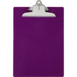 Saunders Recycled Plastic Clipboard w/Ruler Edge, 1" Clip Cap, 8 1/2 x 12 Sheets, Purple View Product Image