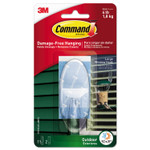 Command All Weather Hooks and Strips, Plastic, Large, 1 Hooks and 2 Strips/Pack View Product Image