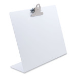 Saunders Free Standing Clipboard, Landscape, 1" Clip Capacity, 11 x 8.5 Sheets, White View Product Image
