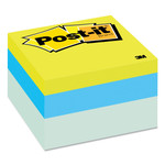 Post-it Notes Original Cubes, 3 x 3, Blue Wave, 470-Sheet View Product Image