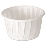 Dart Treated Paper Souffl Portion Cups, 1 1/4 oz., White, 250/Bag View Product Image