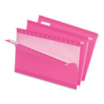 Pendaflex Colored Reinforced Hanging Folders, Legal Size, 1/5-Cut Tab, Pink, 25/Box View Product Image