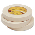 Scotch High-Performance Masking Tape 232, 3" Core, 12 mm x 55 m, Tan View Product Image