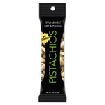 Paramount Farms Wonderful Pistachios, Dry Roasted and Salted, 5 oz, 8/Box View Product Image