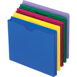 Pendaflex Poly File Jackets, Straight Tab, Letter Size, Assorted Colors, 10/Pack View Product Image