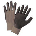 Anchor Brand Nitrile-Coated Gloves, Gray/Black, Nylon Knit, Medium, 12 Pairs View Product Image