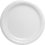 Dart Bare Eco-Forward Clay-Coated Paper Dinnerware, Plate, 9" Diameter, White View Product Image