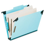 Pendaflex Hanging Classification Folders with Dividers, Legal Size, 2 Dividers, 2/5-Cut Tab, Blue View Product Image
