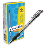 Paper Mate InkJoy 300 Stick Ballpoint Pen, Fine 0.7mm, Black Ink, Smoke Barrel, Dozen View Product Image